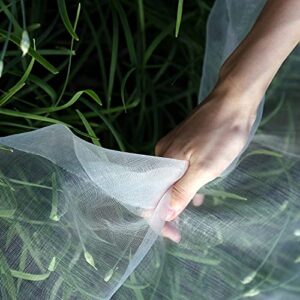ultra fine garden insect netting: 15’x15′ bug netting mesh row cover screen cicada barrier for protecting vegetables fruits flowers raised plants