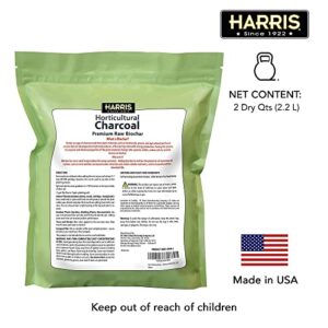 Harris Horticultural Charcoal, Premium Biochar Soil Amendment for Plants and Terrariums, 2qt