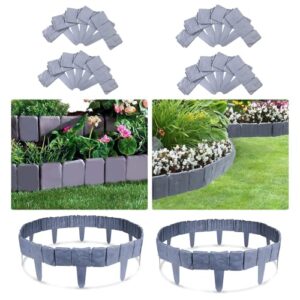 garden fence,garden edging,landscape edging,for diy decorative patios lawn paths landscape walkways flower bed edging (20 pcs)