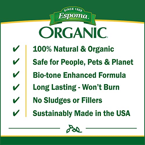 Espoma Organic Garden-Tone 3-4-4 Organic Fertilizer for Cool & Warm Season Vegetables and Herbs. Grow an Abundant Harvest of Nutritious and Flavorful Vegetables – 36 lb. Bag