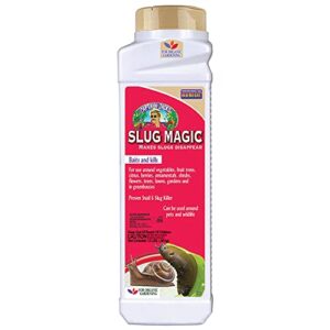 bonide captain jack’s slug magic granules, 24 oz snail & slug killer, for organic gardening, pet safe formula