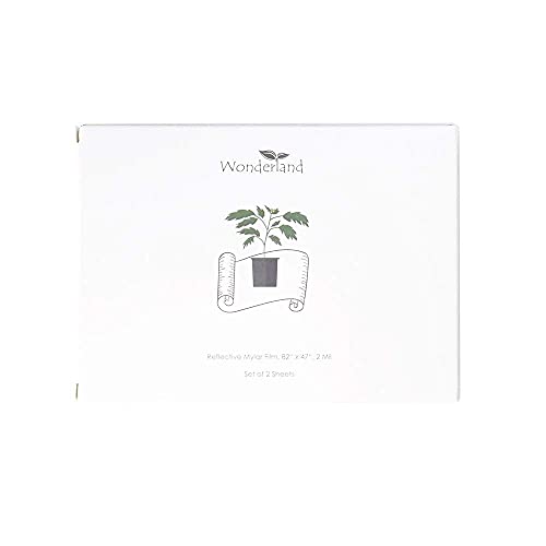 NAVADEAL 2 Pack Silver Highly Reflective Mylar Films, 82x 47Inch, Metallized Foil Covering Sheet, Garden Greenhouse Farming, Increase Plant Growth Save Power, Reduce Uneven Heat Environment Safe