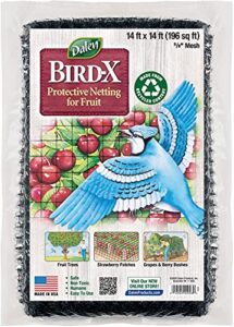 dalen bird x protective mesh netting – keep birds and pests away from your garden – non toxic – made in the usa – 14′ x 14′