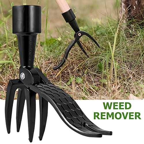 TANSHOP Weed Picker Weed Removal Tool for Garden Stand-Up-Weeder Weed Puller - Easily Remove Weeds Without Bending or Kneeling - Aluminum and Anti-Rust