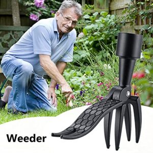 TANSHOP Weed Picker Weed Removal Tool for Garden Stand-Up-Weeder Weed Puller - Easily Remove Weeds Without Bending or Kneeling - Aluminum and Anti-Rust