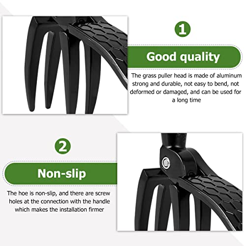 TANSHOP Weed Picker Weed Removal Tool for Garden Stand-Up-Weeder Weed Puller - Easily Remove Weeds Without Bending or Kneeling - Aluminum and Anti-Rust