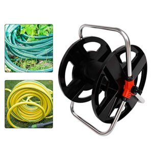 PAER Garden Hose Reel, 115 FT Portable Tote Hose Reel Cart, Rope Hose Storage Stand Water Hose Holder, Outside Water Pipe Rack Winding Tool for Garden, Lawn, Farm, Car Washes