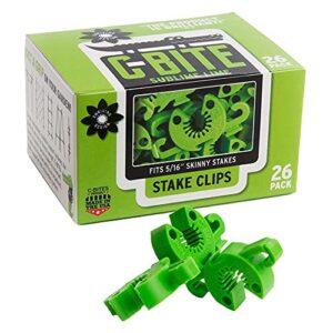 c-bite garden clips customizable, reusable, and strong connections to metal or bamboo stakes. create custom support solutions clips build sturdy tomato cages, climbing vine trellis (lime)