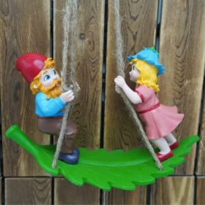 By Mark & Margot - Garden Gnomes Outdoor Statues Lawn Gnome Christmas Decorations - Beautiful Funny Handmade Gnome Garden Sculpture for Home or Yard Pefect Garden Decor As Holiday Art Gnome Gifts.