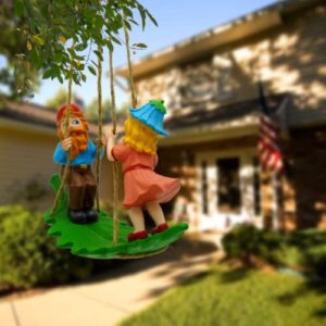 By Mark & Margot - Garden Gnomes Outdoor Statues Lawn Gnome Christmas Decorations - Beautiful Funny Handmade Gnome Garden Sculpture for Home or Yard Pefect Garden Decor As Holiday Art Gnome Gifts.