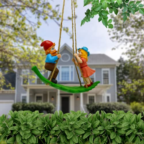 By Mark & Margot - Garden Gnomes Outdoor Statues Lawn Gnome Christmas Decorations - Beautiful Funny Handmade Gnome Garden Sculpture for Home or Yard Pefect Garden Decor As Holiday Art Gnome Gifts.