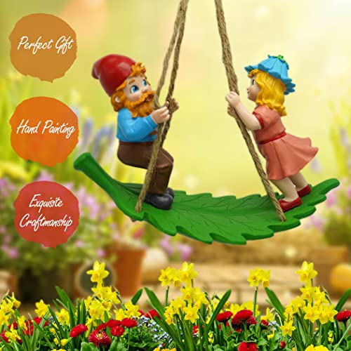 By Mark & Margot - Garden Gnomes Outdoor Statues Lawn Gnome Christmas Decorations - Beautiful Funny Handmade Gnome Garden Sculpture for Home or Yard Pefect Garden Decor As Holiday Art Gnome Gifts.