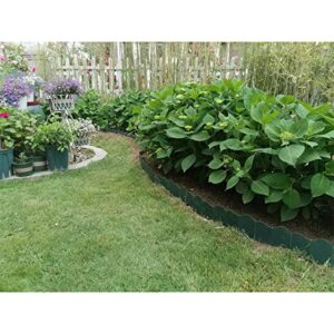 YEATOOL 20 PCS Garden Border Edging for Landscaping Garden Edging for Gardens Sidewalks Lawns and Landscape Border Edging Decorative Landscape Kit Border Edging (Green)