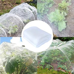 Agfabric Garden Netting Insect Pest Barrier Bird Netting for Garden Protection,Row Cover Mesh Netting for Vegetables Fruit Trees and Plants,6.5'x10',White