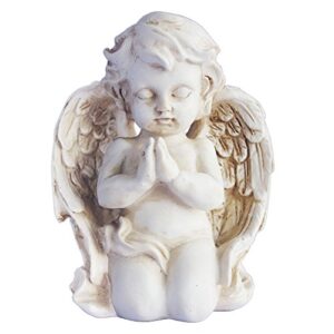 Vintage Kneeling Praying Cherub Statue Angel Statue Figurine Indoor Outdoor Home Garden Decoration Wings Angel Statue Sculpture Memorial Statue