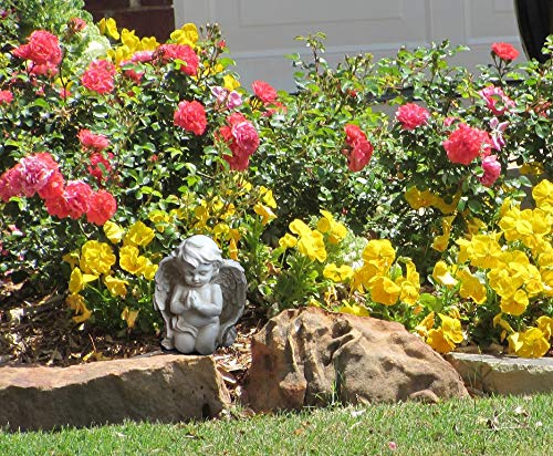 Vintage Kneeling Praying Cherub Statue Angel Statue Figurine Indoor Outdoor Home Garden Decoration Wings Angel Statue Sculpture Memorial Statue