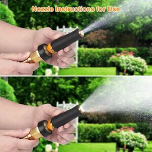 Rosy Earth Stainless Steel Garden Hose 25ft - Water Hose 25ft, no Kink Explosion, no Bite