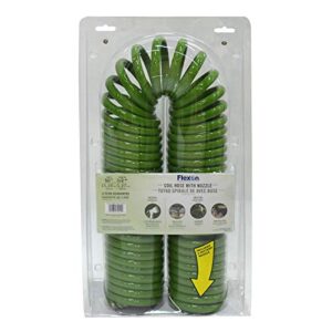 Flexon CH1250N Coil Garden Hose, 50ft, Green