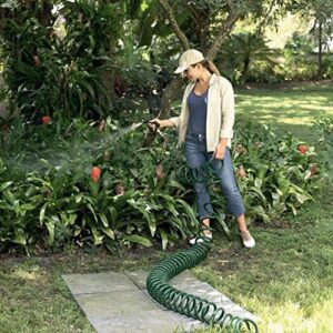 Flexon CH1250N Coil Garden Hose, 50ft, Green