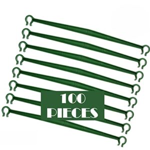 100 pieces stake arms for tomato cage expandable trellis connectors plant support garden stakes 12.6” garden plants stake arms fit for 16mm stakes