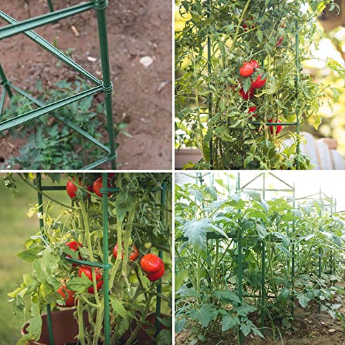 100 Pieces Stake Arms for Tomato Cage Expandable Trellis Connectors Plant Support Garden Stakes 12.6” Garden Plants Stake Arms Fit for 16mm Stakes