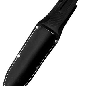 TABOR TOOLS H31A Hori Hori Garden Knife, Soil Knife, Landscaping and Weeding Tool, Ideal for Gardening, Hunting, Camping and Metal Detecting, with Strong PU Leather Sheath and Stainless Steel Blade.