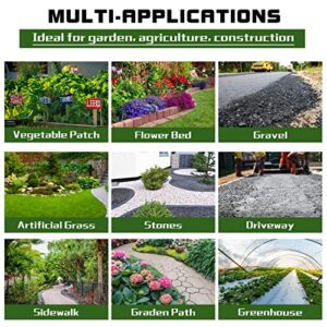 XLX TURF 5.3oz Garden Weed Barrier Heavy Duty Landscape Fabric 3 FT x 50 FT, Thick Woven Weed Block Control, Black Mulch for Ground Cover Geotextile Fabric