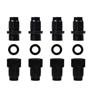 boinio 4 sets garden expandable hose repair kit water hose connectors faucet adapter with rubber washers