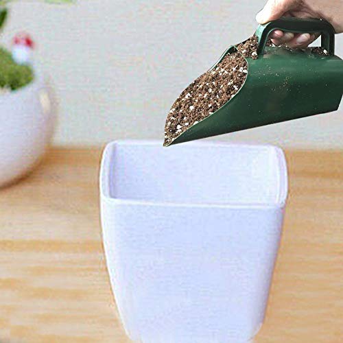 Garden Plastic Shovel,Multi-Function Plastic Garden Soil Scoop Shovel Spoons Wear Resistant Digging Tool Multi Function Rush Potted Plant Tool