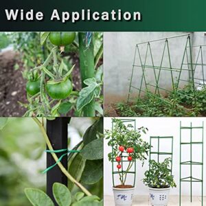 7/16" Garden Stakes,30pcs 16" Plant Stakes DIY 3ft 4ft 5ft 6ft Plant Support Sticks,Plant Support Stake with Sturdy Steel Core to Build Plant Trellis for Outdoor Garden Vegetables