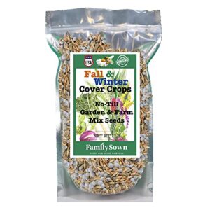 cover crops by family sown – 10 variety mix of cover crop seeds ideal for home gardens | non-gmo, open pollinated, made in the usa (1 lb)