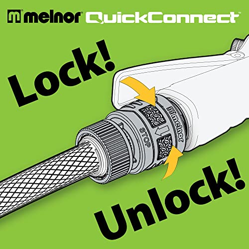 Melnor 65134AMZ 5 Piece Quick Connect Starter Set Connector Bundle, Yellow, Black, Grey