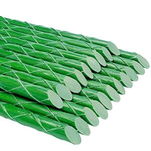 eco friendly 4-ft fiberglass garden stakes, tomato stakes, plant stakes (pack of 20), 0.31-inch dia