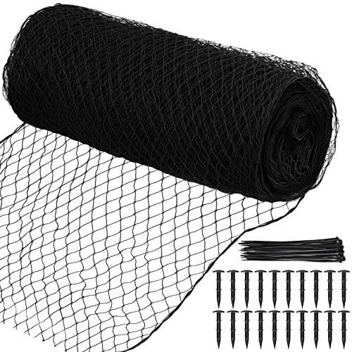 Garden Netting-6ft x 75ft Bird Netting for Garden, Heavy Duty Mesh Reusable Garden Net Protect Fruits Trees Plants Vegetable,Trellis Netting Pond Netting for Birds, Deer, Squirrels, Animals, Black