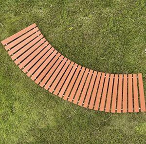 i frmmy outdoor roll out curved pathway for garden walkway weather resistant, made of ps wood (4.6-6.5 ft longx 18 inch wide)