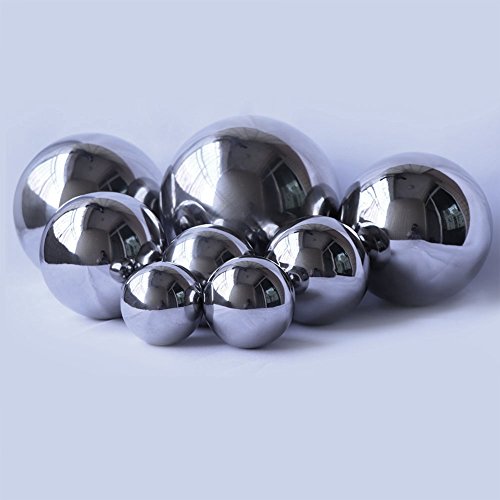 Durable Stainless Steel Gazing Ball, Hollow Ball Mirror Globe Polished Shiny Sphere for Home Garden (10 Inch)