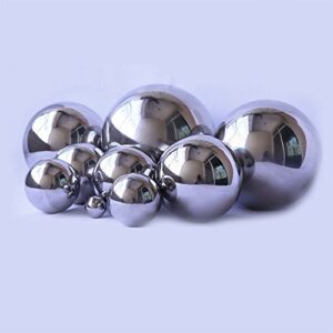 Durable Stainless Steel Gazing Ball, Hollow Ball Mirror Globe Polished Shiny Sphere for Home Garden (10 Inch)