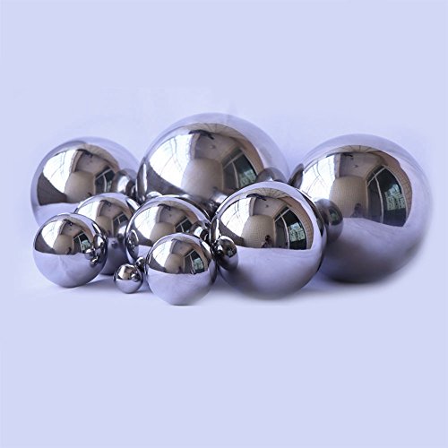 Durable Stainless Steel Gazing Ball, Hollow Ball Mirror Globe Polished Shiny Sphere for Home Garden (10 Inch)