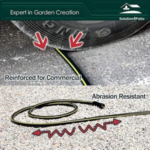 Solution4Patio 5/8 in. x 3 ft. Short Garden Hose, No Leaking, Black Lead-in Hose Male/Female Solid Brass Fittings for Water Softener, Dehumidifier, Vehicle Water Filter, 12 Years Warranty #G-H155B23