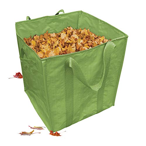 Martha Stewart MTS-MLB1-P2 48-Gallon Multi-Purpose Re-Usable Heavy Duty Garden Leaf and Debris Bag with Reinforced Shoulder Straps and Side Handles (Bay Leaf Green)