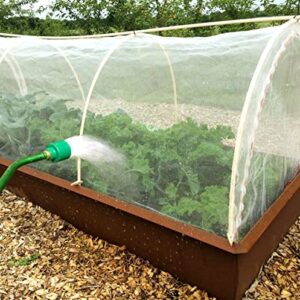 YELUCENS Garden Netting,(9.8ft-19.6ft) Garden Insect Netting Pest Barrier Mosquito Netting for Protect Vegetables Flowers Fruits Plant Covers Netting