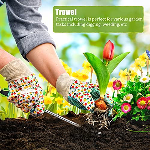 Hand Weeder Tool Garden Weeding Tool Gardening Weeder Tool with Ergonomic Handle, Stainless Steel Garden Lawn Farmland Transplant Gardening Plant Tool（2 Pronged Fork, 2 Pieces）