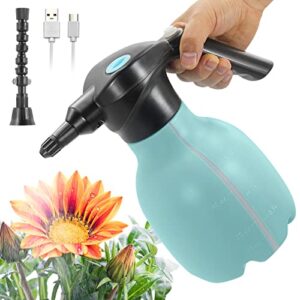 sideking 0.4gal/1.5l electric spray bottle for indoor/outdoor plants, automatic plant mister spray bottle rechargeable battery powered sprayer with adjustable spout for gardening,fertilizing,cleaning