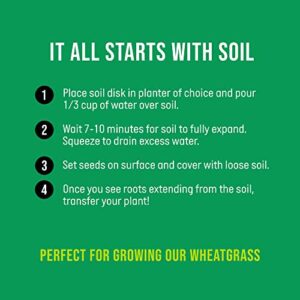 Organic Soil for Indoor/Outdoor Plants, Expands to Fit 3 Inch and 4 Inch Pots - 6 Pack