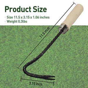 KROPEH Hand Weeding Weeder Tools Garden - with Ergonomic Handle - Dandelion Puller, Weed Removal, Pulling, Picker Tool for Gardening, Lawn, Farmland