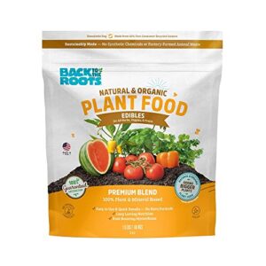 back to the roots edibles plant food – organic, sustainably-made garden fertilizer made with dolomitic limestone, mycorrhizae, and kelp and alfalfa meal – 1.5 lb premium blend