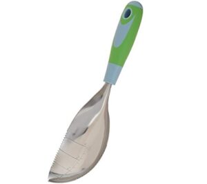 bosmere p835 little digger gardening tool, 6 tools in 1, multipurpose garden trowel, green