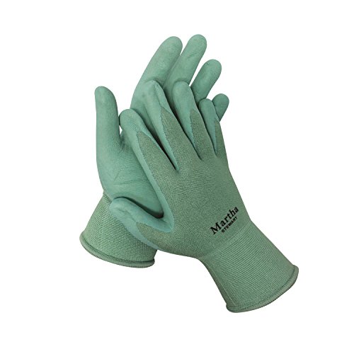 Martha MTS-GLVNP2-M Stewart Nitrile Coated Palm Breathable All-Purpose Non-Slip Garden Gloves