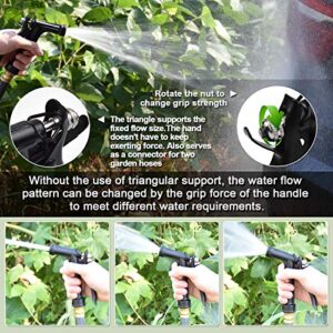 IRRIGLAD Hose Nozzle 2 Pack, Full Size Pistol Grip Water Nozzle Sprayer with Threaded Front, High Pressure Nozzle, Adjustable Spray Water Flow for Watering Plants, Showering Pet, Washing Car, Cleaning