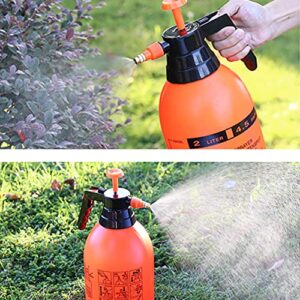 JoyTube 2 PCS Garden Pressure Sprayer 2-Liter Pump Water Sprayer Bottle Portable One-Hand Grip for General Use Cleaning, Washing